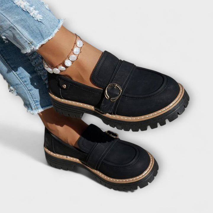 Lora™ | Casual loafers with round toe