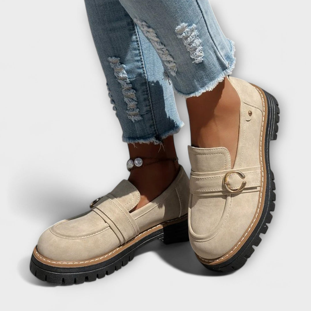 Lora™ | Casual loafers with round toe