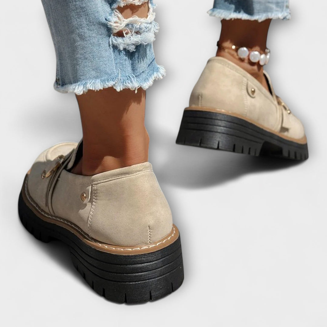 Lora™ | Casual loafers with round toe