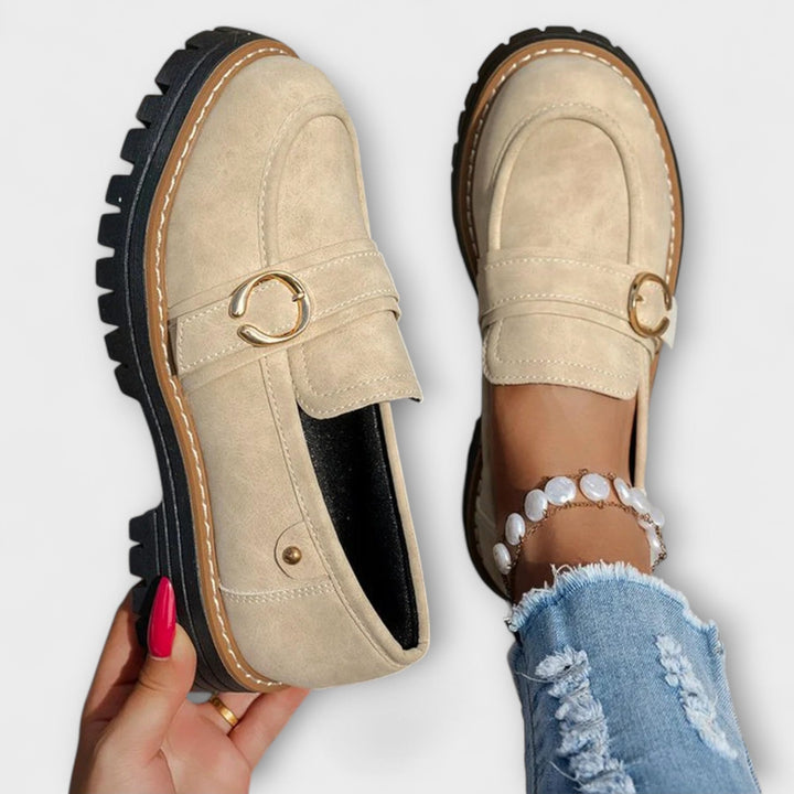 Lora™ | Casual loafers with round toe