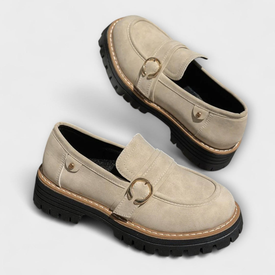 Lora™ | Casual loafers with round toe