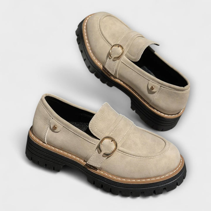 Lora™ | Casual loafers with round toe