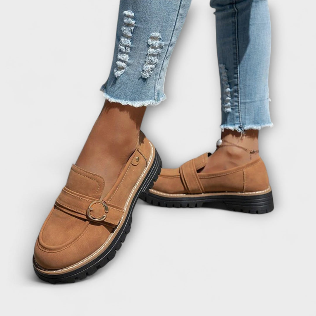 Lora™ | Casual loafers with round toe