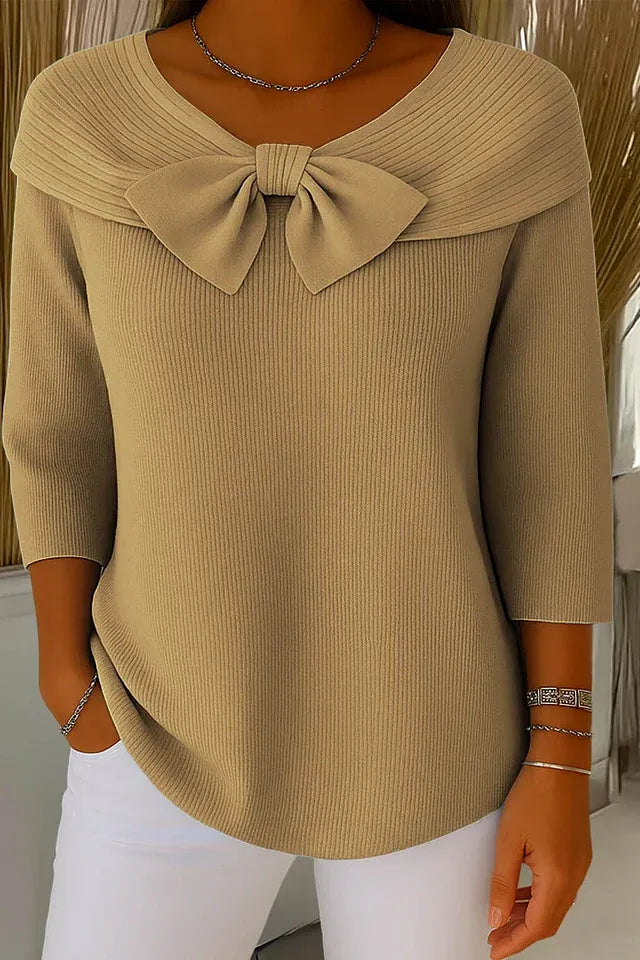 Grace Bow Knit Top