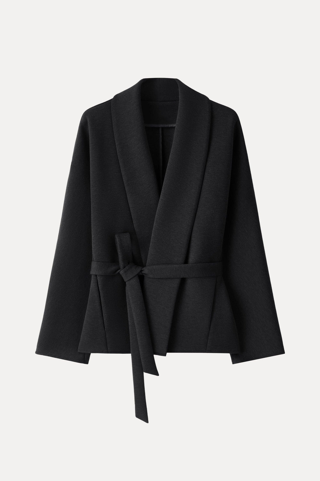 Shawl Collar Jacket with Belt
