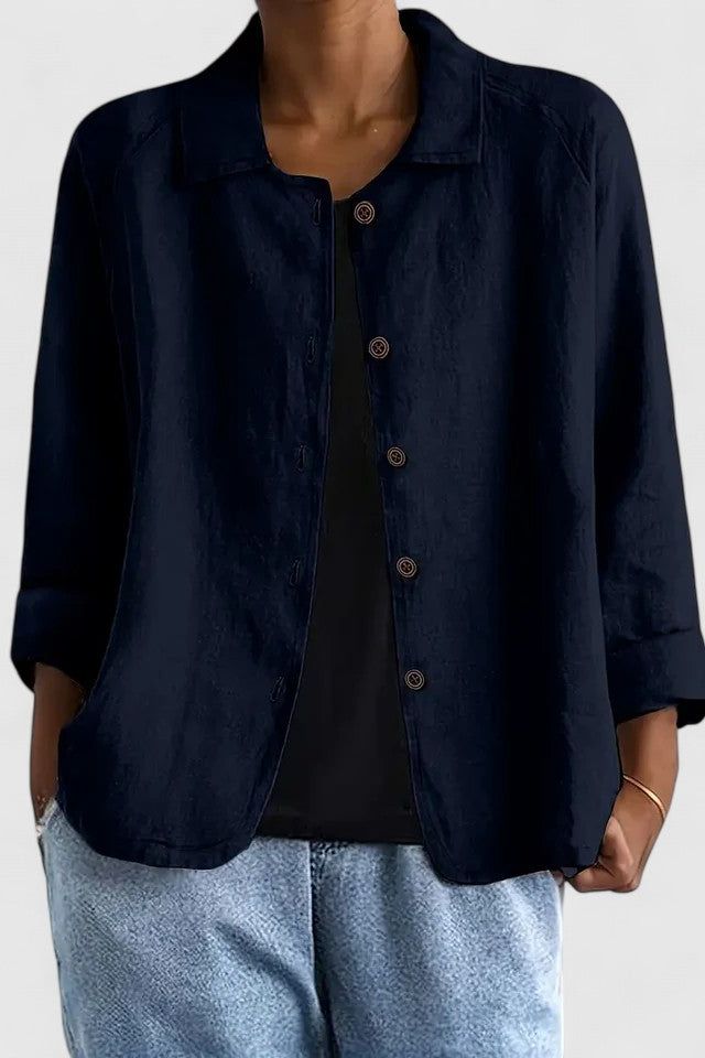 Casual Button-Up Blouse