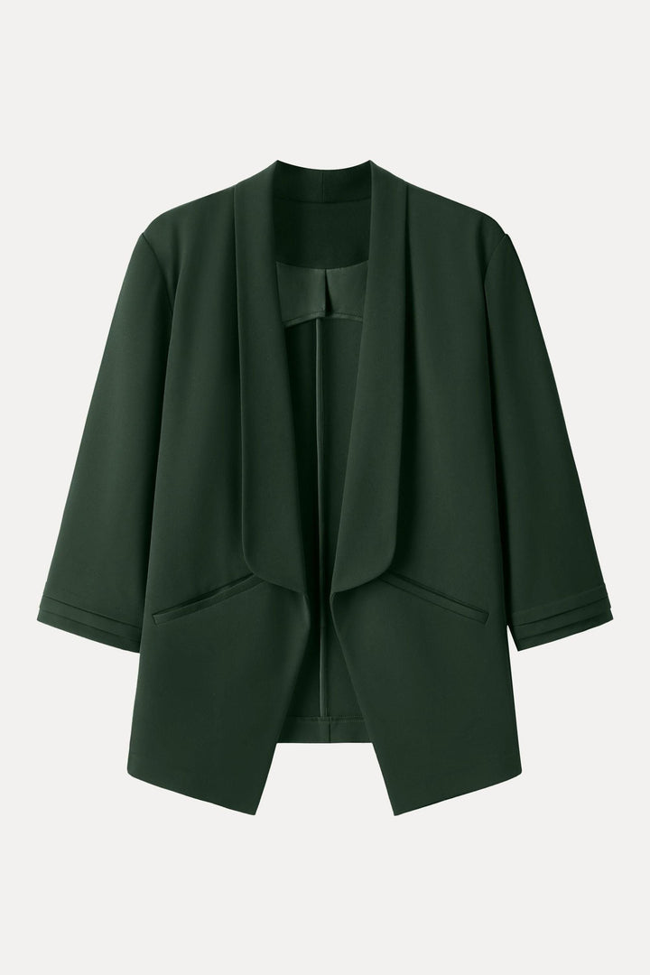 Blazer with 3/4 sleeves