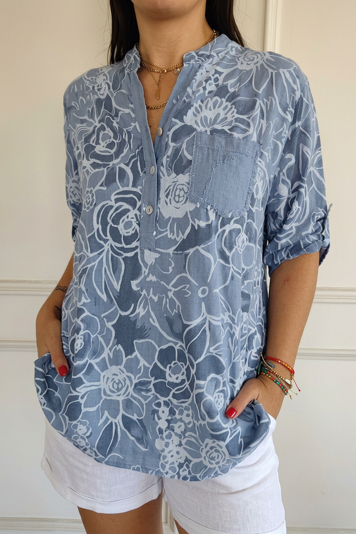 Casual Blouse Floral Breeze