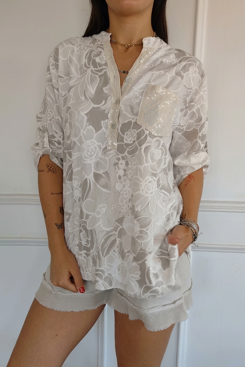 Casual Blouse Floral Breeze