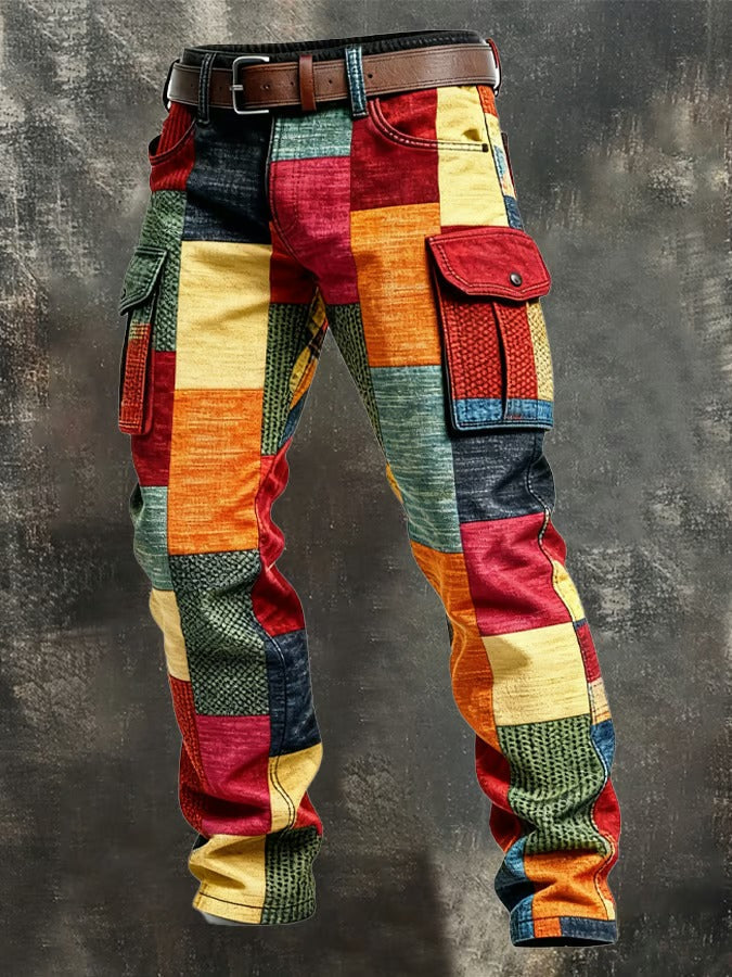 Men’s Patchwork Cargo Pants
