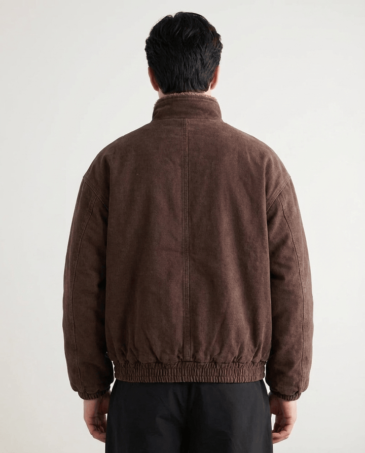 Milan Sherpa-Lined Bomber Coat