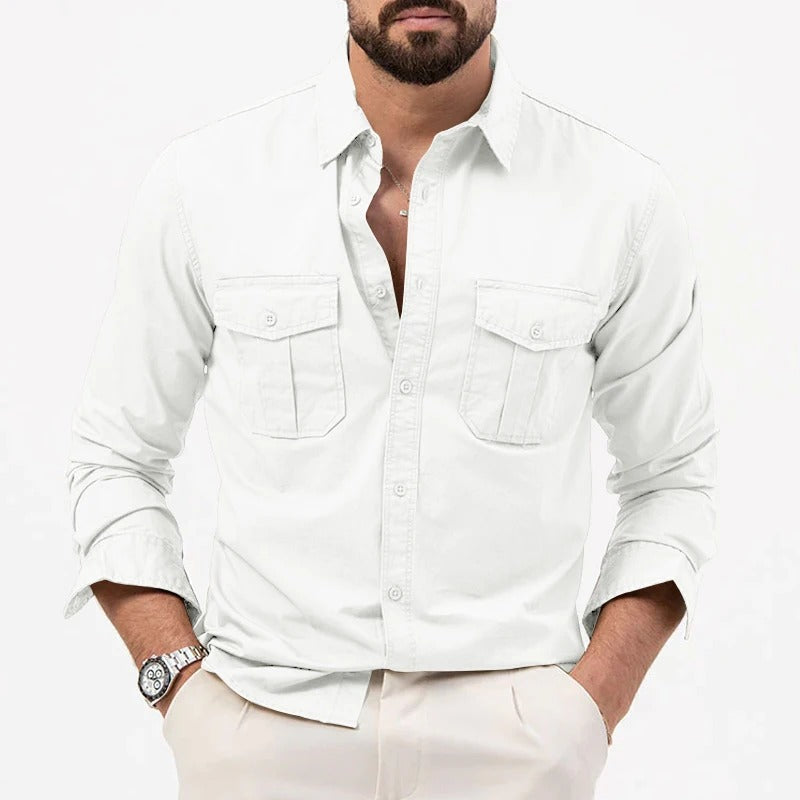 Relaxed Fit Button-Up Shirt