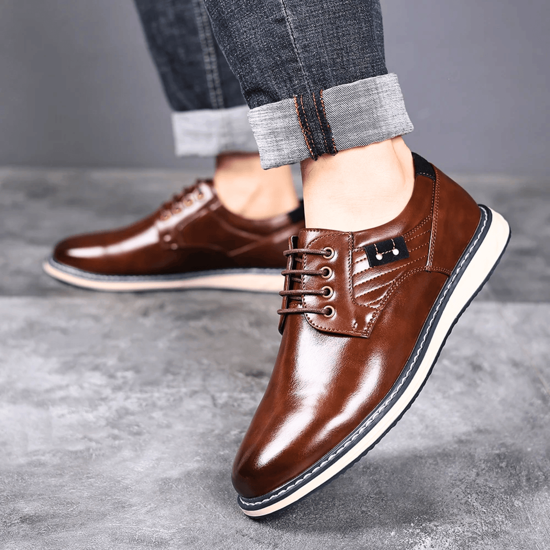 Napoli Genuine Leather Derby Shoes